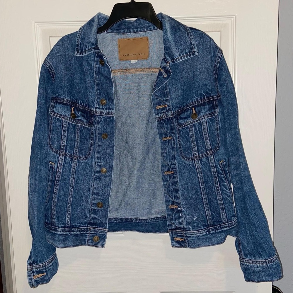 blue jean denim jacket